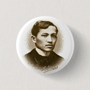 Badge Rond 2,50 Cm Jose Rizal (copie de sépia)