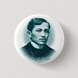 Badge Rond 2,50 Cm Jose Rizal (copie verte)