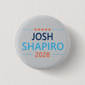 Badge Rond 2,50 Cm Josh Shapiro 2028 (Devant)