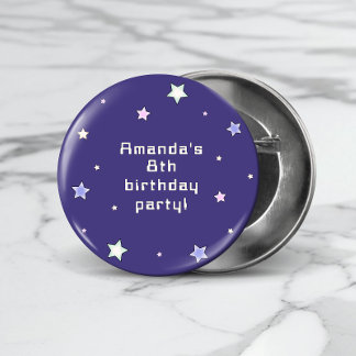 Badge Rond 2,50 Cm Jote Retro Anniversaire de enfant de jeu Arcade