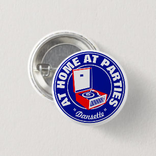 Badge Rond 2,50 Cm Joueur du Retro Dansette Bermudes
