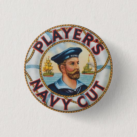 Badge Rond 2,50 Cm Joueurs Marine Cut (Devant)