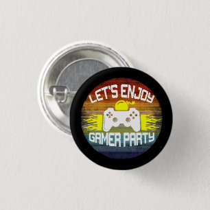 BADGE ROND 2,50 CM JOUONS À GAMER PARTY - JEUX NERD
