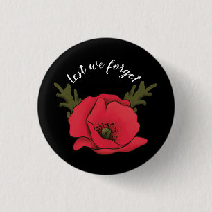 Badge Rond 2,50 Cm Jour commémoratif, Anciens Combattants Jour Rouge 