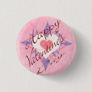 Badge Rond 2,50 Cm Jour de la Saint Valentin