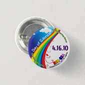 Badge Rond 2,50 Cm Jour de silence (Devant & derrière)