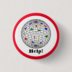 Badge Rond 2,50 Cm Jour des terres, filaire, personnalisation