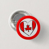 Badge Rond 2,50 Cm Jour du Canada ! (Devant & derrière)