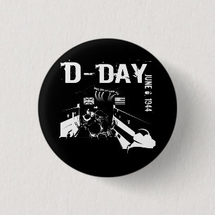 Badge Rond 2,50 Cm JOUR J 6 juin 1944