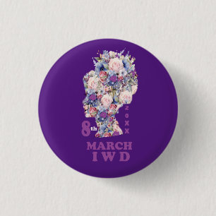 Badge Rond 2,50 Cm Journée internationale de la femme : Célébrer la f