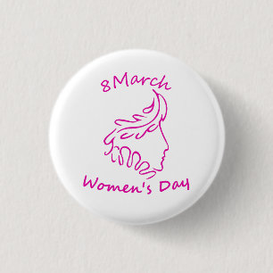 Badge Rond 2,50 Cm Journée internationale des femmes 8 mars