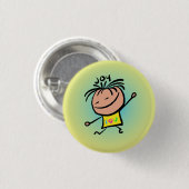 Badge Rond 2,50 Cm Joy Pin par Smeople (Devant & derrière)