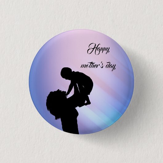Badge Rond 2,50 Cm Joyeuse fête des mères (Devant)