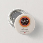 Badge Rond 2,50 Cm Joyeuse fête des mères (Devant & derrière)