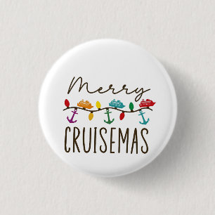 Badge Rond 2,50 Cm Joyeuses croisières de Noël Famille de croisières
