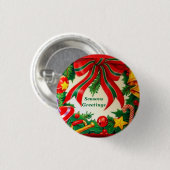 Badge Rond 2,50 Cm Joyeuses Fêtes_ (Devant & derrière)