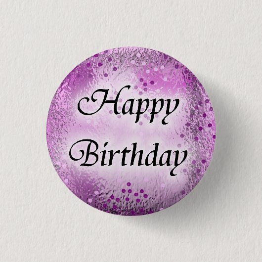 Badge Rond 2,50 Cm Joyeux anniversaire (Devant)