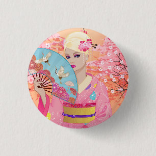 Badge Rond 2,50 Cm Joyeux au Japon