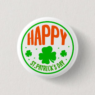 Badge Rond 2,50 Cm Joyeux design circulaire de la Saint-Patrick