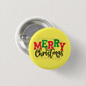 Badge Rond 2,50 Cm Joyeux Noël (Devant & derrière)