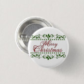 Badge Rond 2,50 Cm Joyeux Noël (Devant & derrière)
