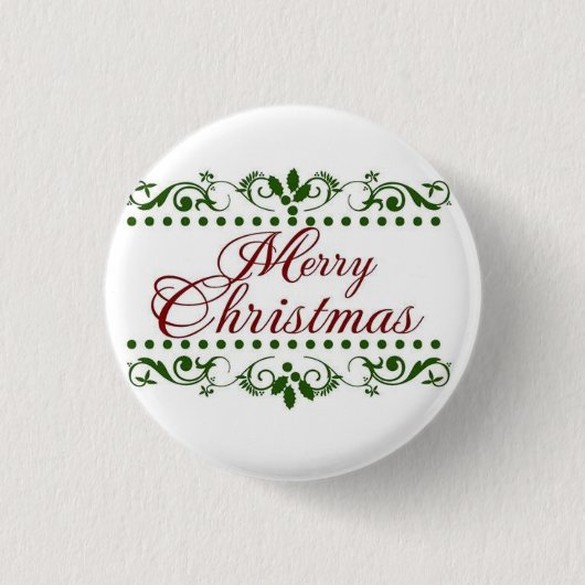 Badge Rond 2,50 Cm Joyeux Noël (Devant)