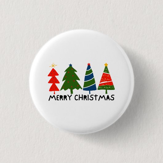 Badge Rond 2,50 Cm Joyeux Noël (Devant)