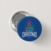 Badge Rond 2,50 Cm Joyeux Noël 1 (Devant & derrière)