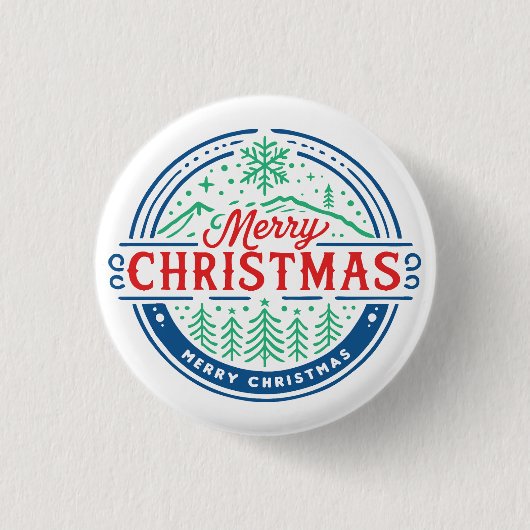 Badge Rond 2,50 Cm Joyeux Noël 2 (Devant)