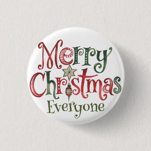 Badge Rond 2,50 Cm Joyeux Noël à tous