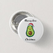 Badge Rond 2,50 Cm Joyeux Noël Avo (Devant & derrière)