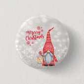Badge Rond 2,50 Cm Joyeux Noël, Parties scintillant Bokeh, Mignonne G (Devant)