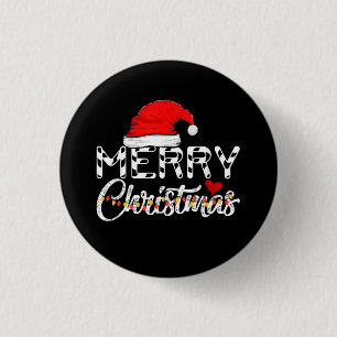 Badge Rond 2,50 Cm Joyeux Noël Père Noël Drôle de Famille