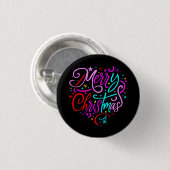 Badge Rond 2,50 Cm Joyeux Noël - T-shirt design Noël (Devant & derrière)