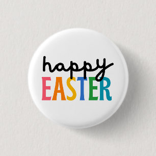Badge Rond 2,50 Cm Joyeux Pâques