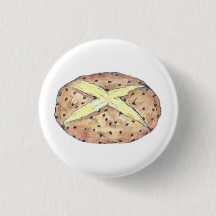 Badge Rond 2,50 Cm Joyeux Saint Patrick's Day Pain de Pain de soude i