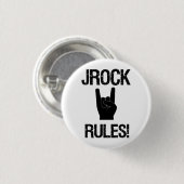 Badge Rond 2,50 Cm Jrock ordonne l'insigne (Devant & derrière)
