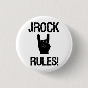 Badge Rond 2,50 Cm Jrock ordonne l'insigne
