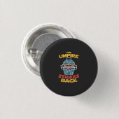 Badge Rond 2,50 Cm Juge de baseball (Devant & derrière)