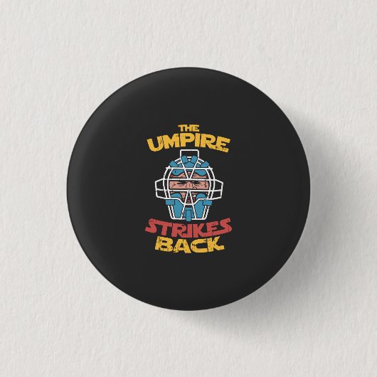 Badge Rond 2,50 Cm Juge de baseball (Devant)
