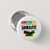 Badge Rond 2,50 Cm JunetDix Blackity Noir Noir Funny (Devant & derrière)