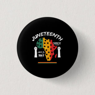 Badge Rond 2,50 Cm Juneteenth Since June 19th 1865 T-shirt Free Ish