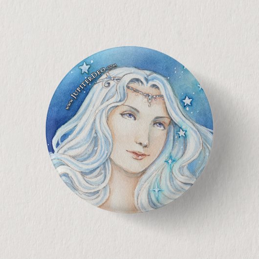 Badge Rond 2,50 Cm Jupiter Deo, déesse de Wade (Devant)