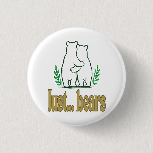 Badge Rond 2,50 Cm juste des ours (Devant)