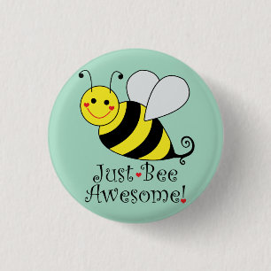 Badge Rond 2,50 Cm Juste l'abeille impressionnante gaffent l'abeille