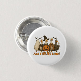 Badge Rond 2,50 Cm Juste un Halloween d'oie effrayant pour garçon fil