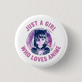 Badge Rond 2,50 Cm Juste Une Fille Qui Aime Anime T-Shirt