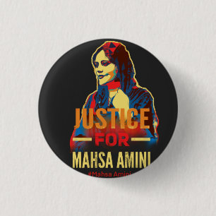 Badge Rond 2,50 Cm Justice pour Mahsa Amini