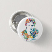 Badge Rond 2,50 Cm Justin Trudeau Art numérique (Devant & derrière)