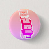 Badge Rond 2,50 Cm JW Pink service cart (Devant)
